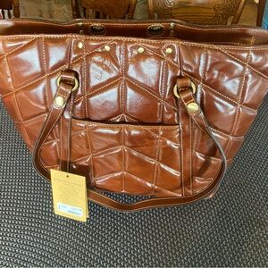 Patricia Nash bag in cognac